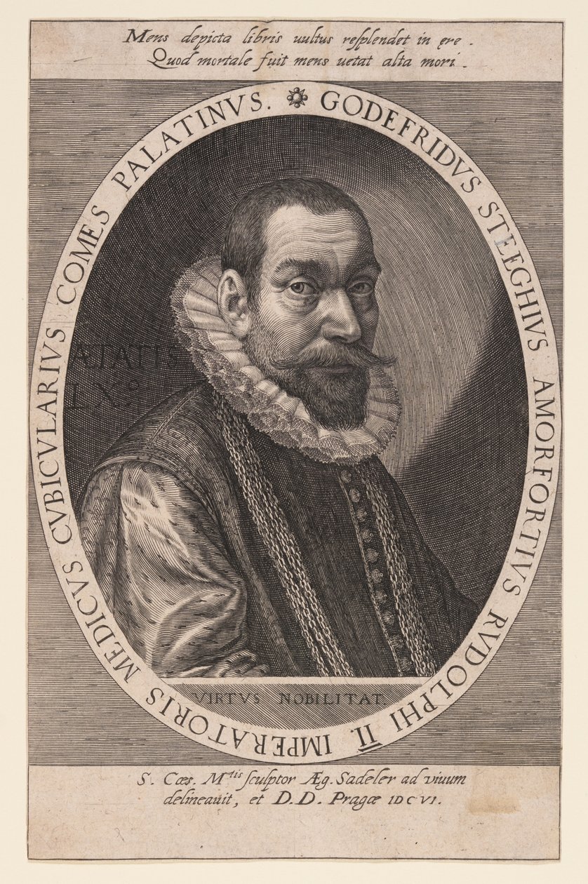 Godfried Steeghuis, lékař a komoří od Aegidius Sadeler II