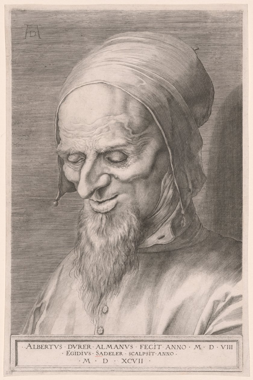 Hlava apoštola od Aegidius Sadeler II