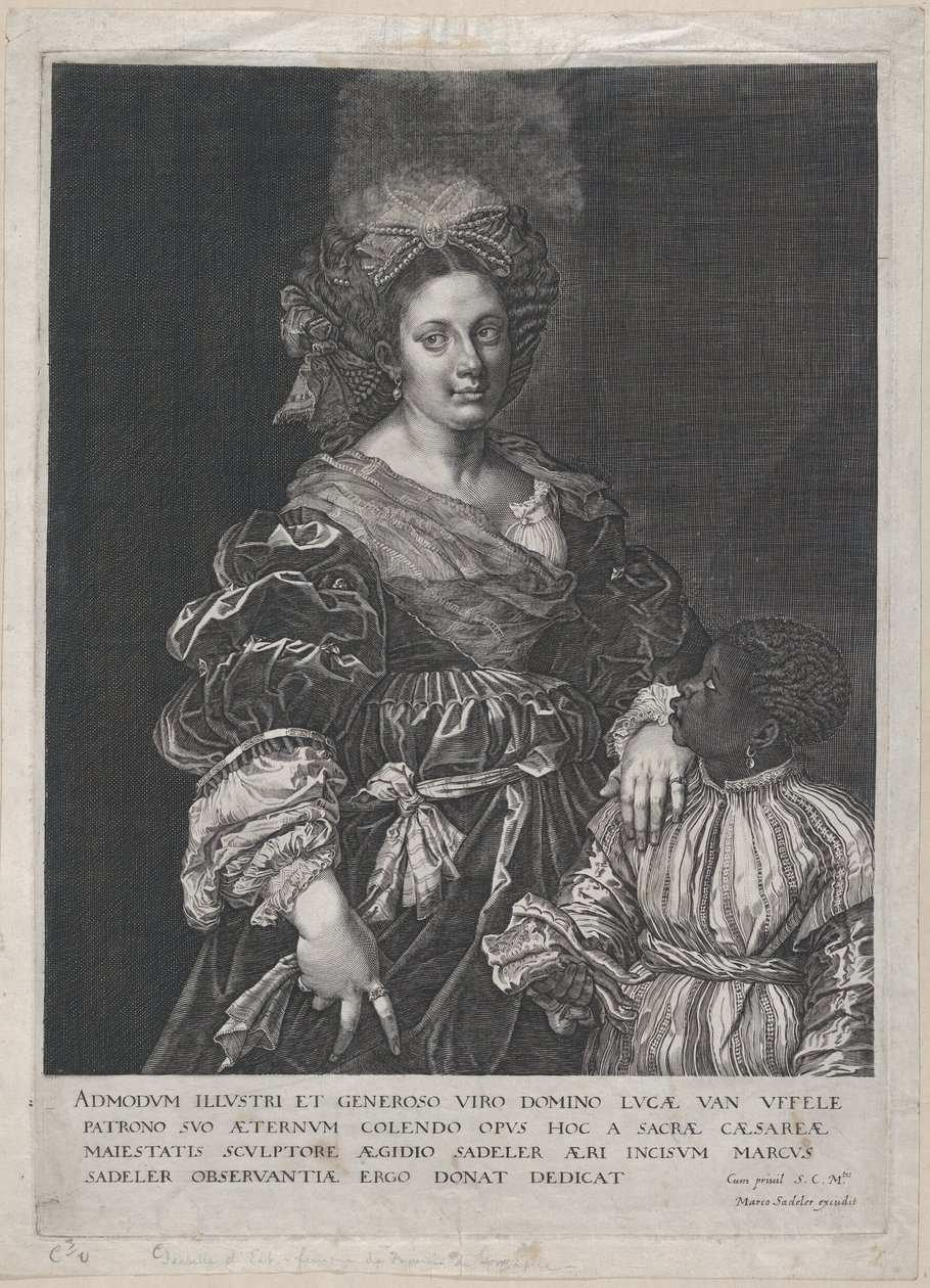 Laura Dianti s černou stránkou, 1600-1627. od Aegidius Sadeler II