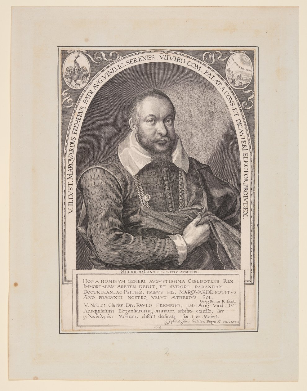 Marquard Freher, diplomat, historik a právník od Aegidius Sadeler II