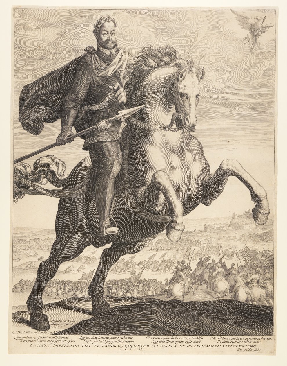 Rudolf II na koni od Aegidius Sadeler II