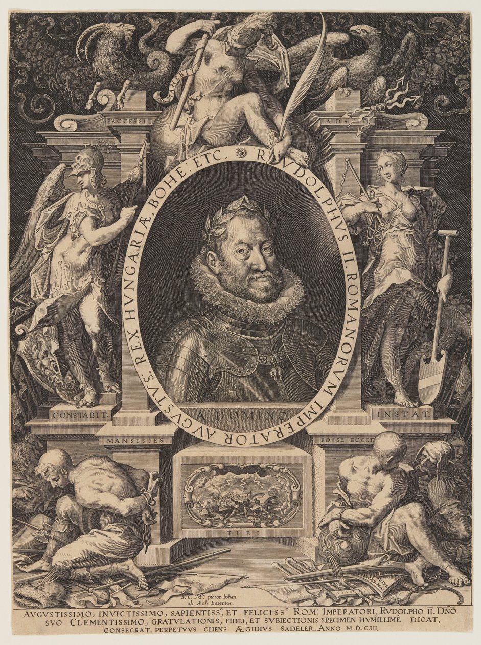 Císař Rudolf II. od Aegidius Sadeler II
