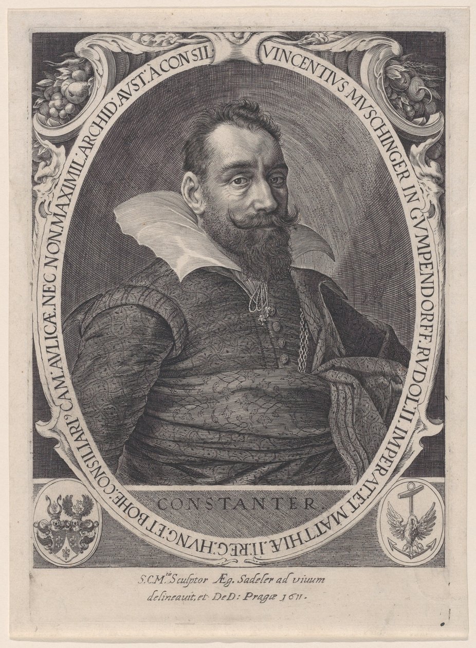 Vincenz Muschinger, rada císaře Rudolfa II., 1611., 1611. od Aegidius Sadeler II