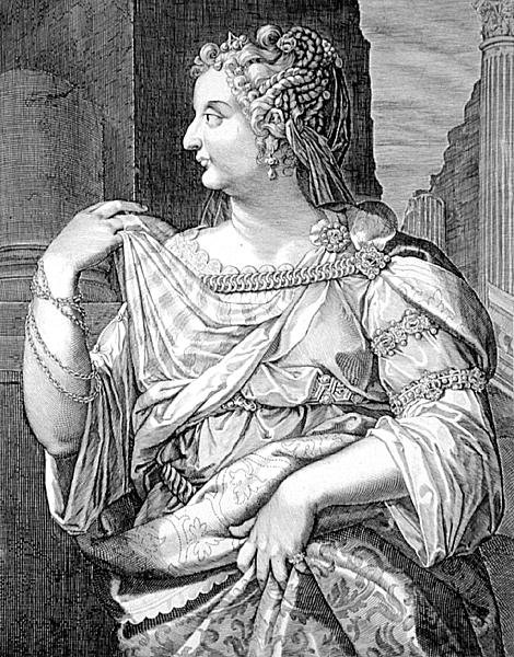 Domitia Longina, manželka Domiciána (rytina) od Aegidius Sadeler or Saedeler