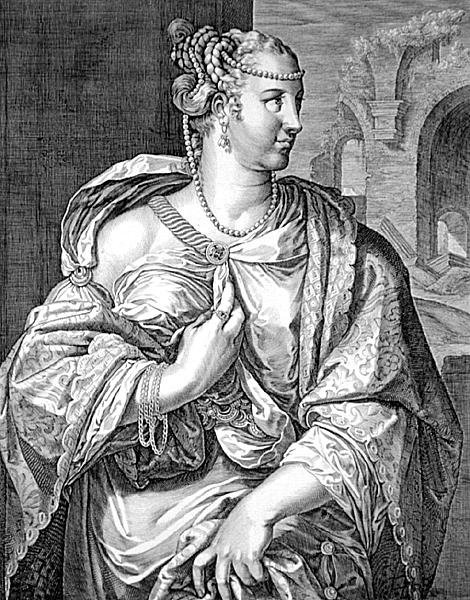 Lepida manželka Sergia Galba (rytina) od Aegidius Sadeler or Saedeler