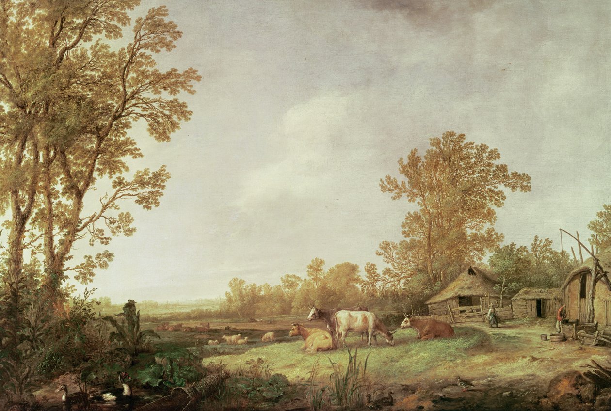 Scéna ze dvora od Aelbert Cuyp
