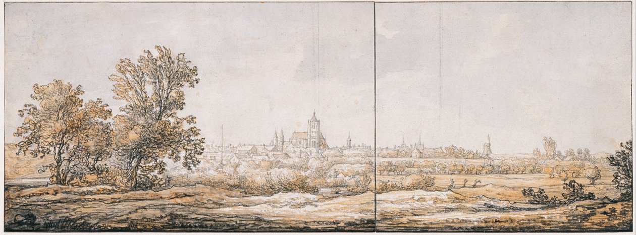 Pohled na Arnhem z jihu od Aelbert Cuyp