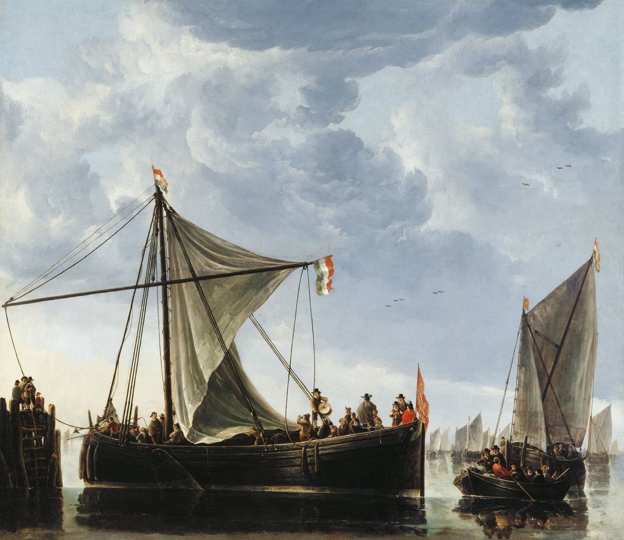 Průjezdní loď od Aelbert Cuyp