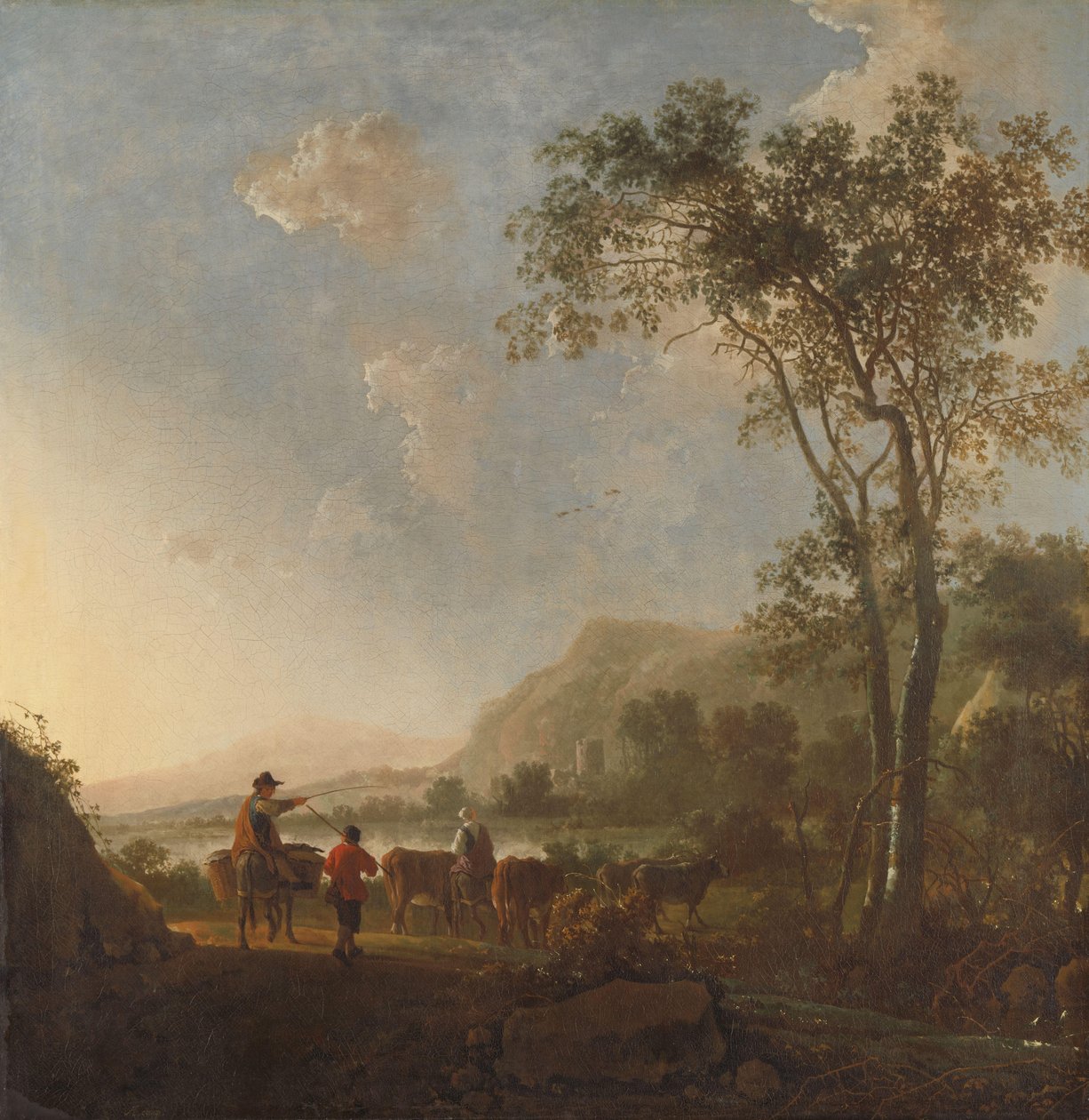 Krajina s pastevci a dobytkem od Aelbert Cuyp (follower of)