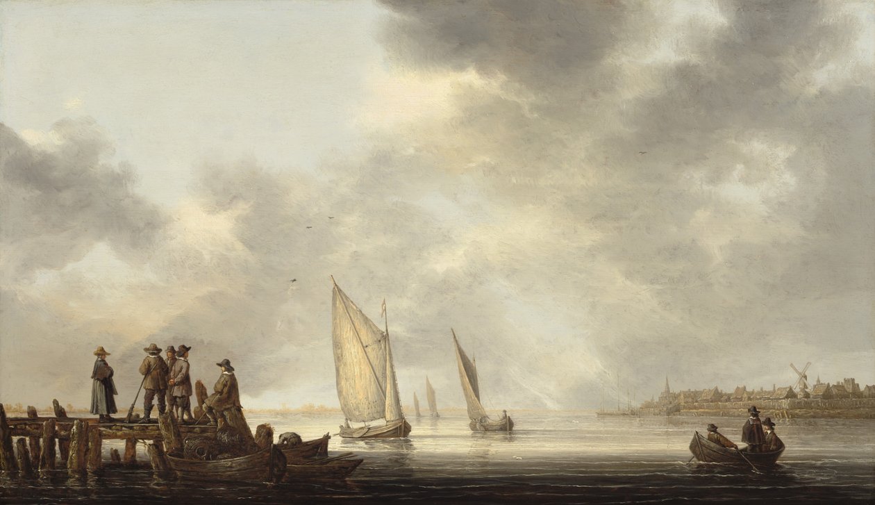 Molo s výhledem na Dordrecht od Aelbert Cuyp