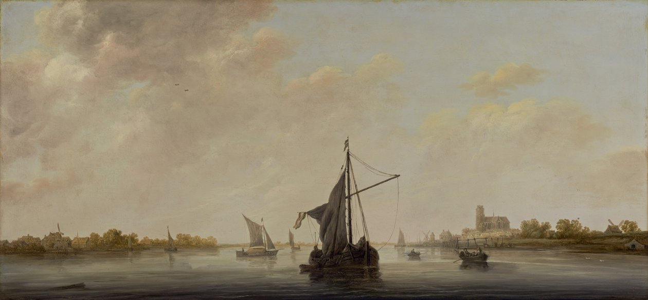 Pohled na řeku Maas v Dordrechtu od Aelbert Cuyp