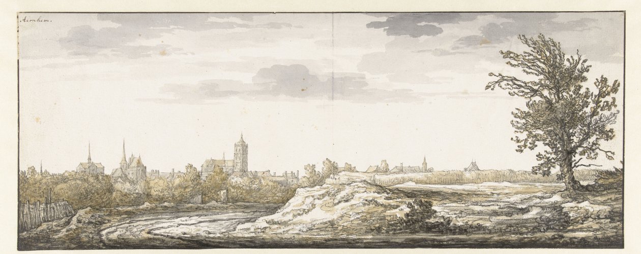 Pohled na Arnhem Arnhem (název na objektu) od Aelbert Cuyp