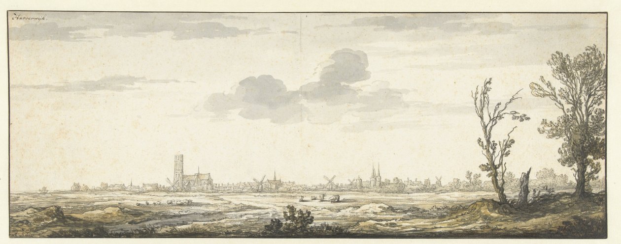 Pohled na Harderwijk Harderwijk. (název na objektu) od Aelbert Cuyp