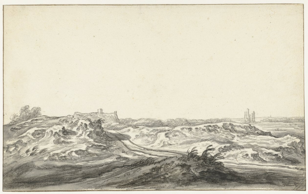 Pohled z dun Huis te Kleve poblíž Haarlemu od Aelbert Cuyp