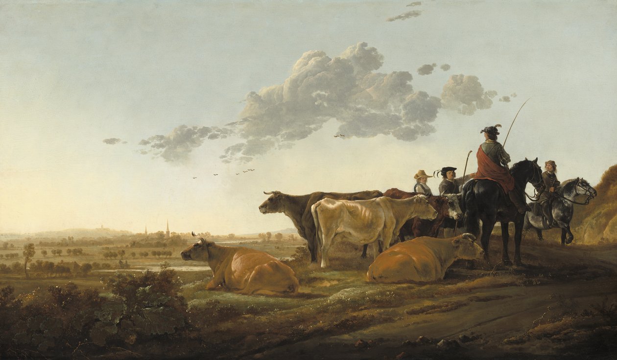 Krajina s pastevci, kolem 1650-52 od Aelbert Cuyp