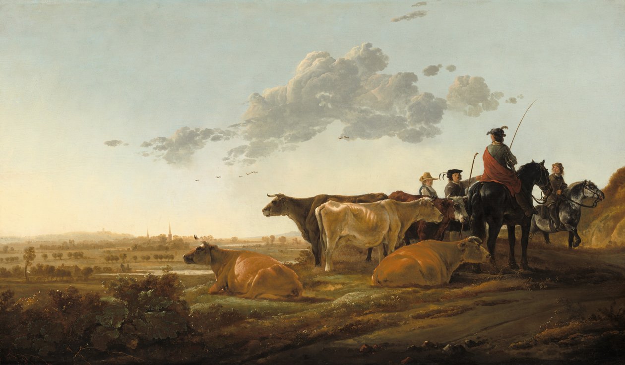 Krajina s pastevci, polovina 50. let 17. století. od Aelbert Cuyp