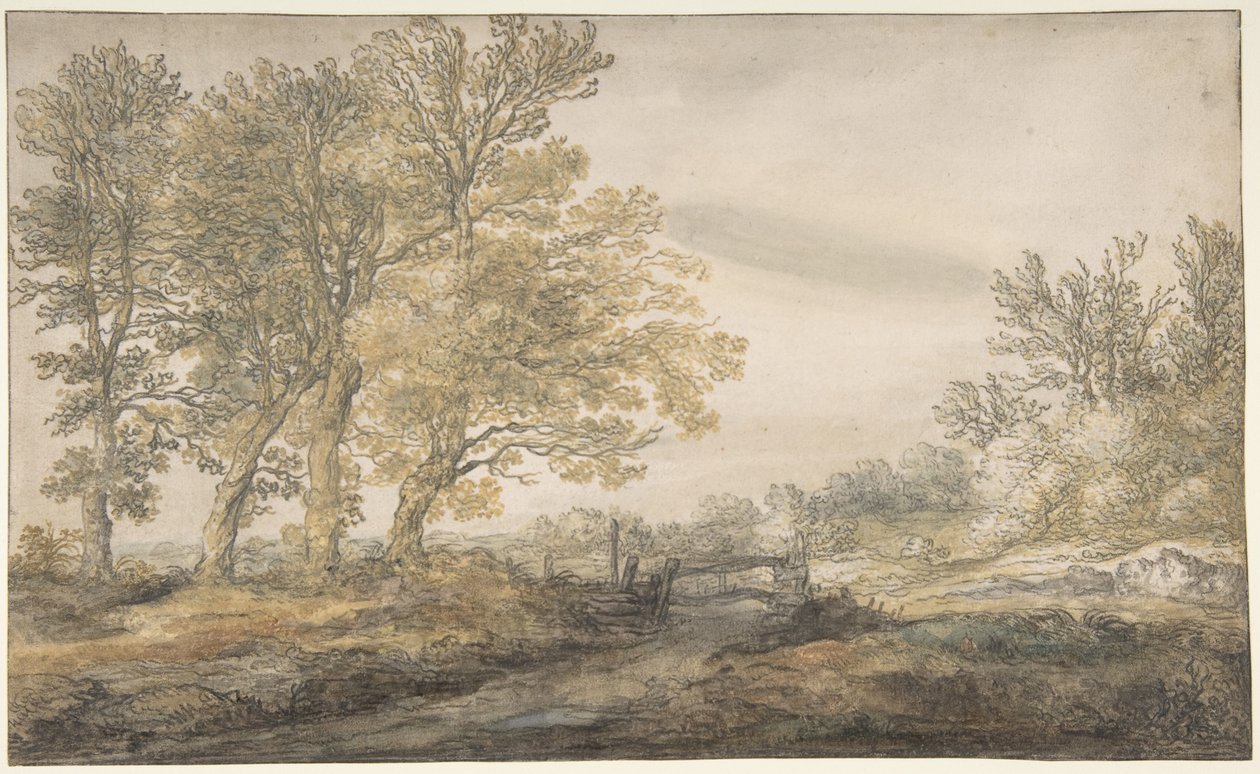 Krajina se stromy od Aelbert Cuyp