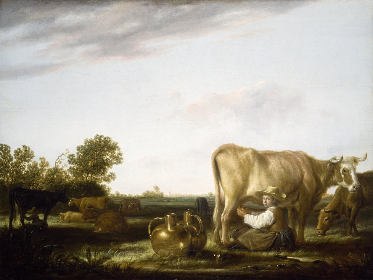 Dojení krav od Aelbert Cuyp