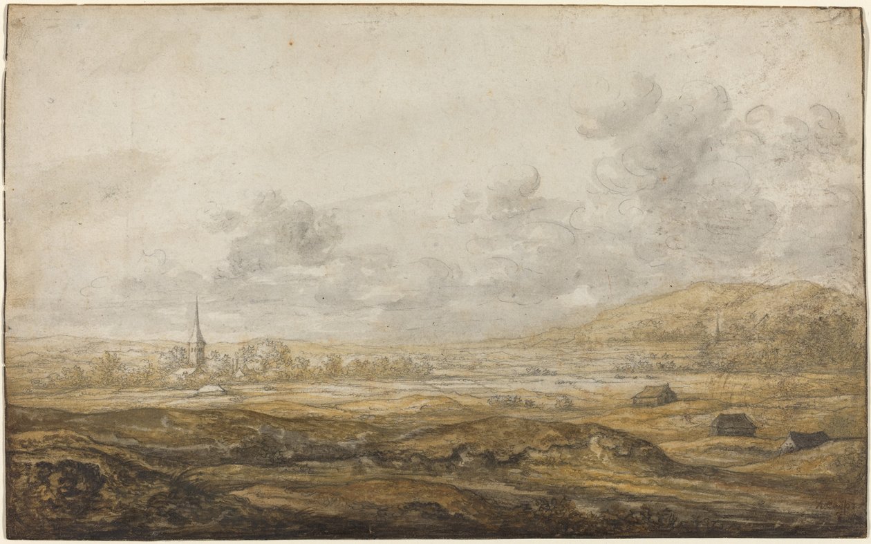 Panoramatická krajina podél Rýna od Aelbert Cuyp