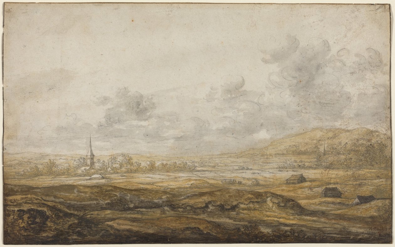 Panoramatický výhled na krajinu podél Rýna od Aelbert Cuyp