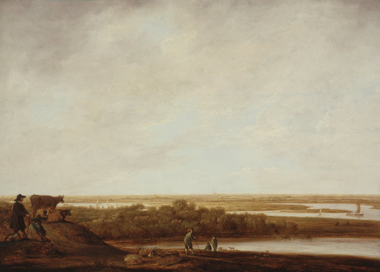 Panoramatická krajina s pastýři od Aelbert Cuyp
