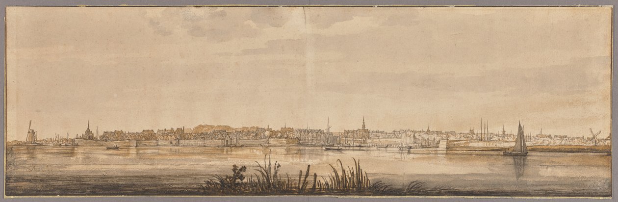 Panoramatický pohled na Dordrecht a řeku Maas od Aelbert Cuyp