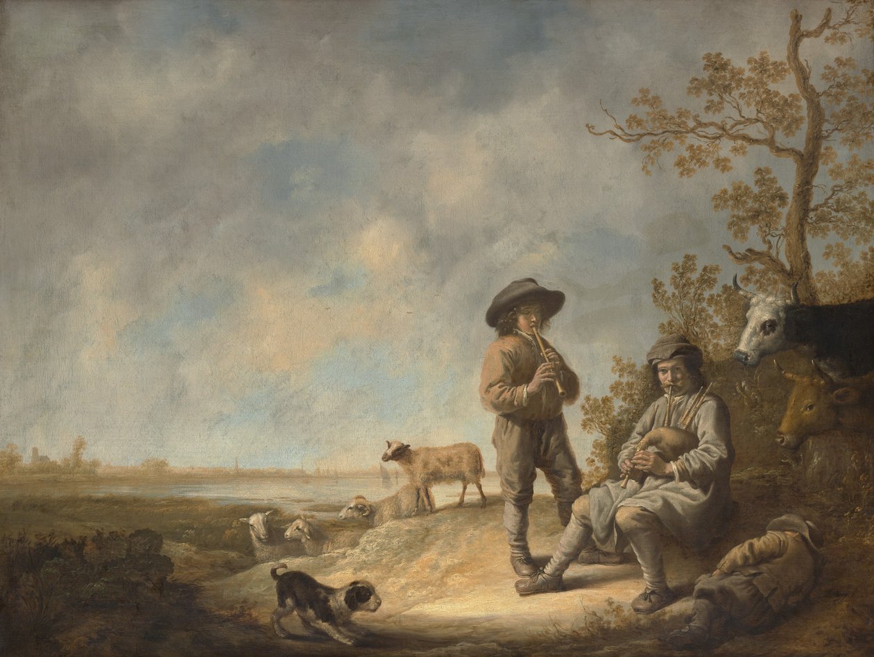Piping Shepherds, ca. 1643-44. od Aelbert Cuyp