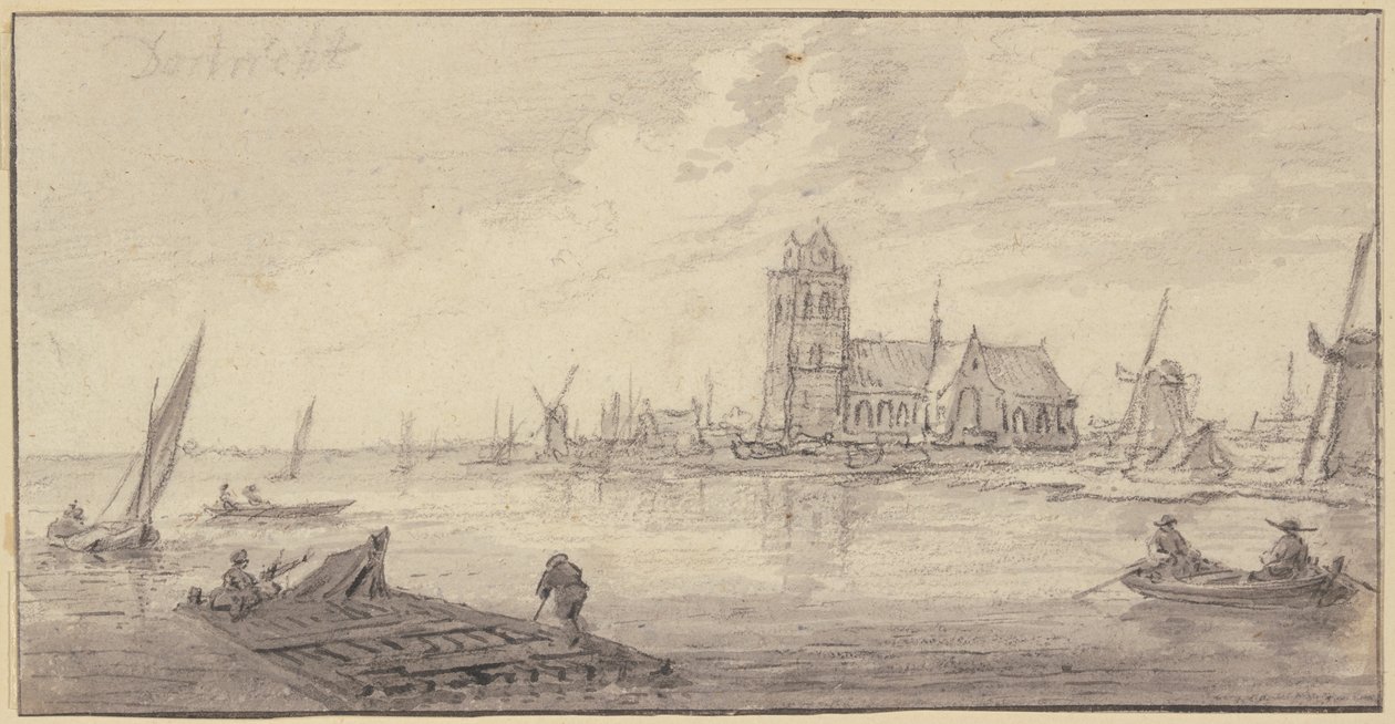 Vorové vory u Dordrechtu od Aelbert Cuyp