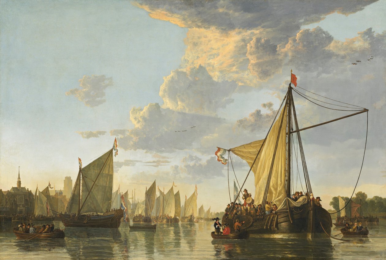 Maas v Dordrechtu od Aelbert Cuyp