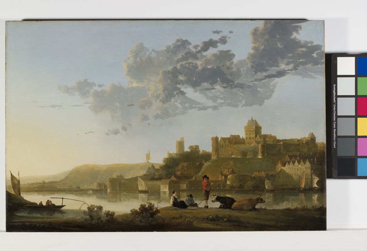 Valkhof v Nijmegenu, asi 1652-1654 (olej na dřevě) od Aelbert Cuyp