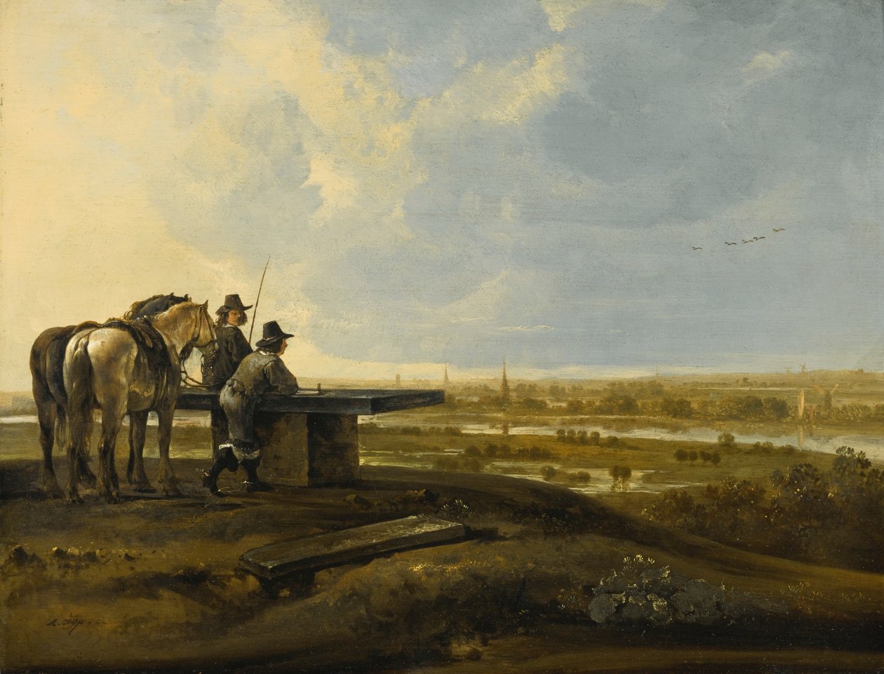 Dva jezdci na hřebeni od Aelbert Cuyp