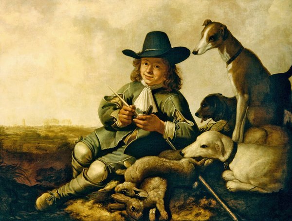 Mladý sportovec (olej na plátně) od Aelbert Cuyp