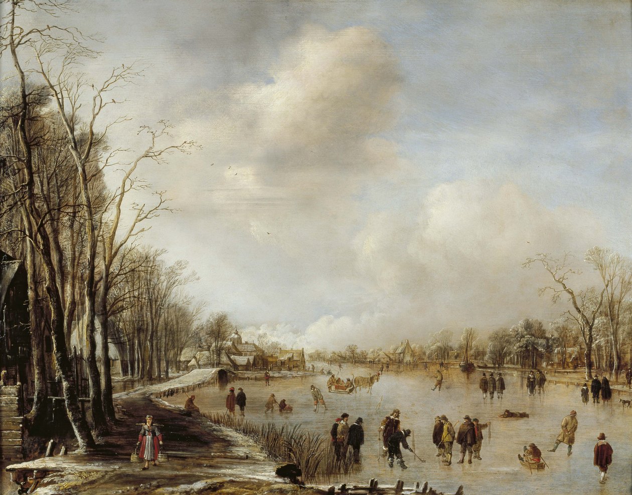 Zimní krajina, 1645 od Aert van der Neer