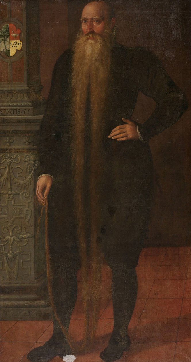 Portrét Pietera Dircksze, zvaného Dlouhý vous, člena rady Sirotčí komory v Edamu od Aert Pietersz. (attributed to)