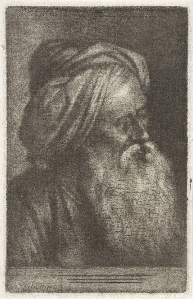 Busta muže v turbanu od Aert Schouman