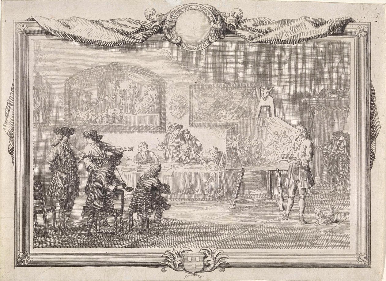 Cech svatého Lukáše v Dordrechtu, 1736 od Aert Schouman