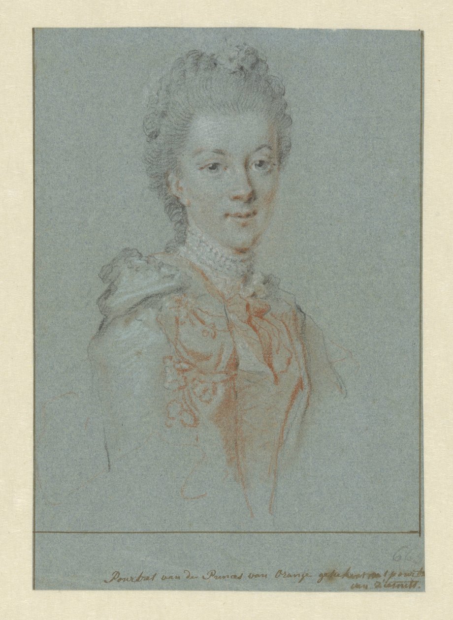 Portrét Wilhelminy Frederica Sophia z Pruska od Aert Schouman
