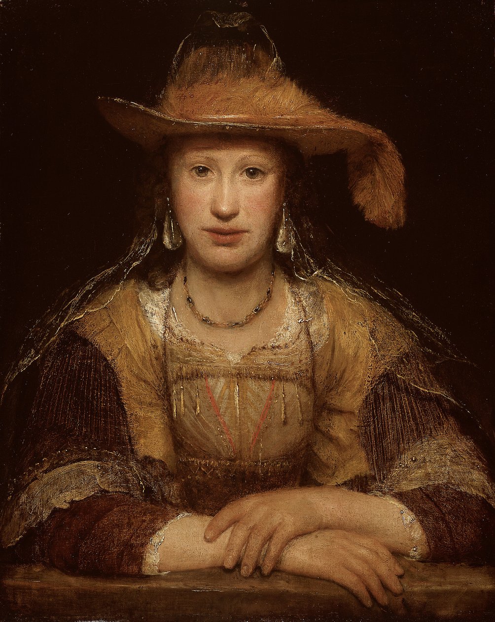 Portrét mladé ženy, kolem roku 1690 (olej na plátně) od Aernt de Gelder