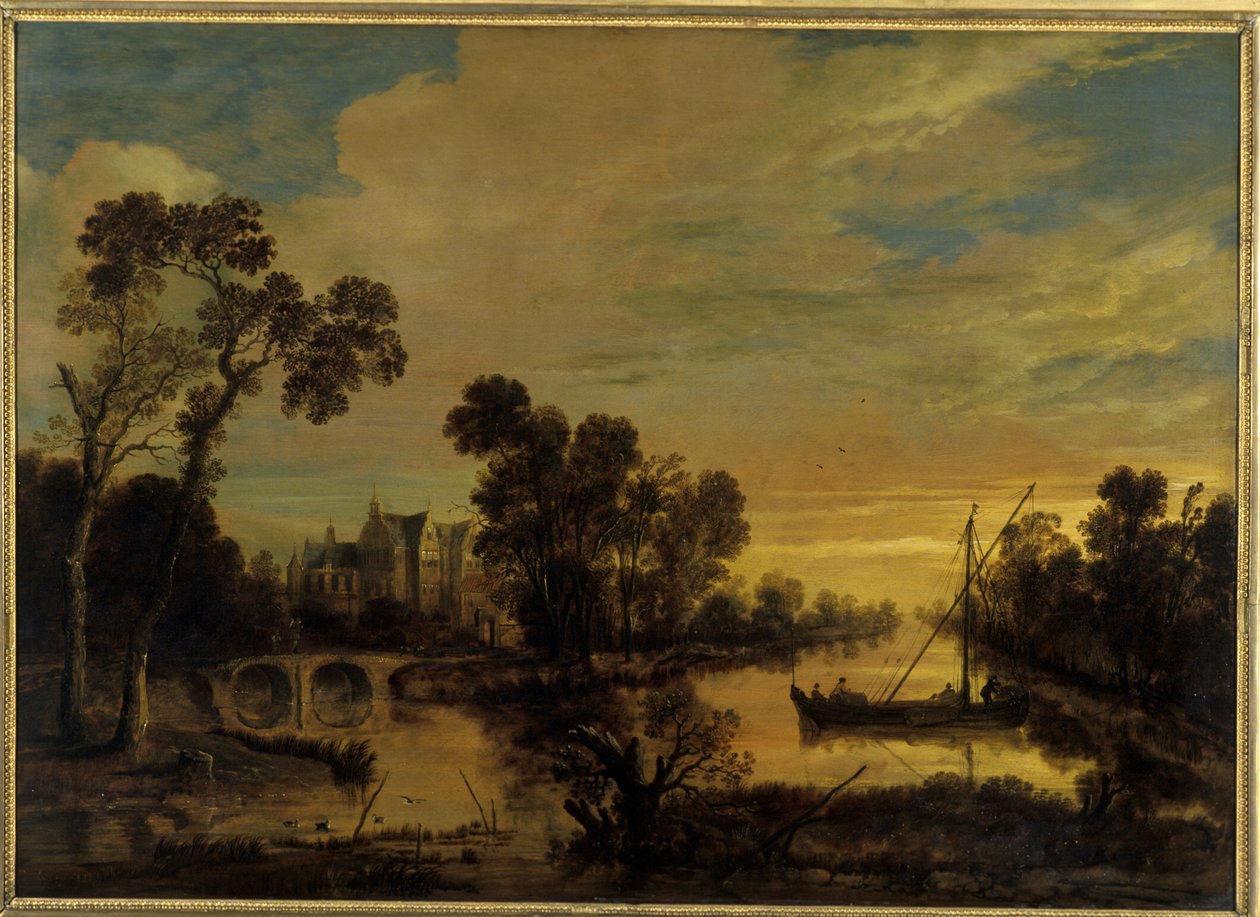 Krajina s kanálem, 1643 od Aert van der Neer