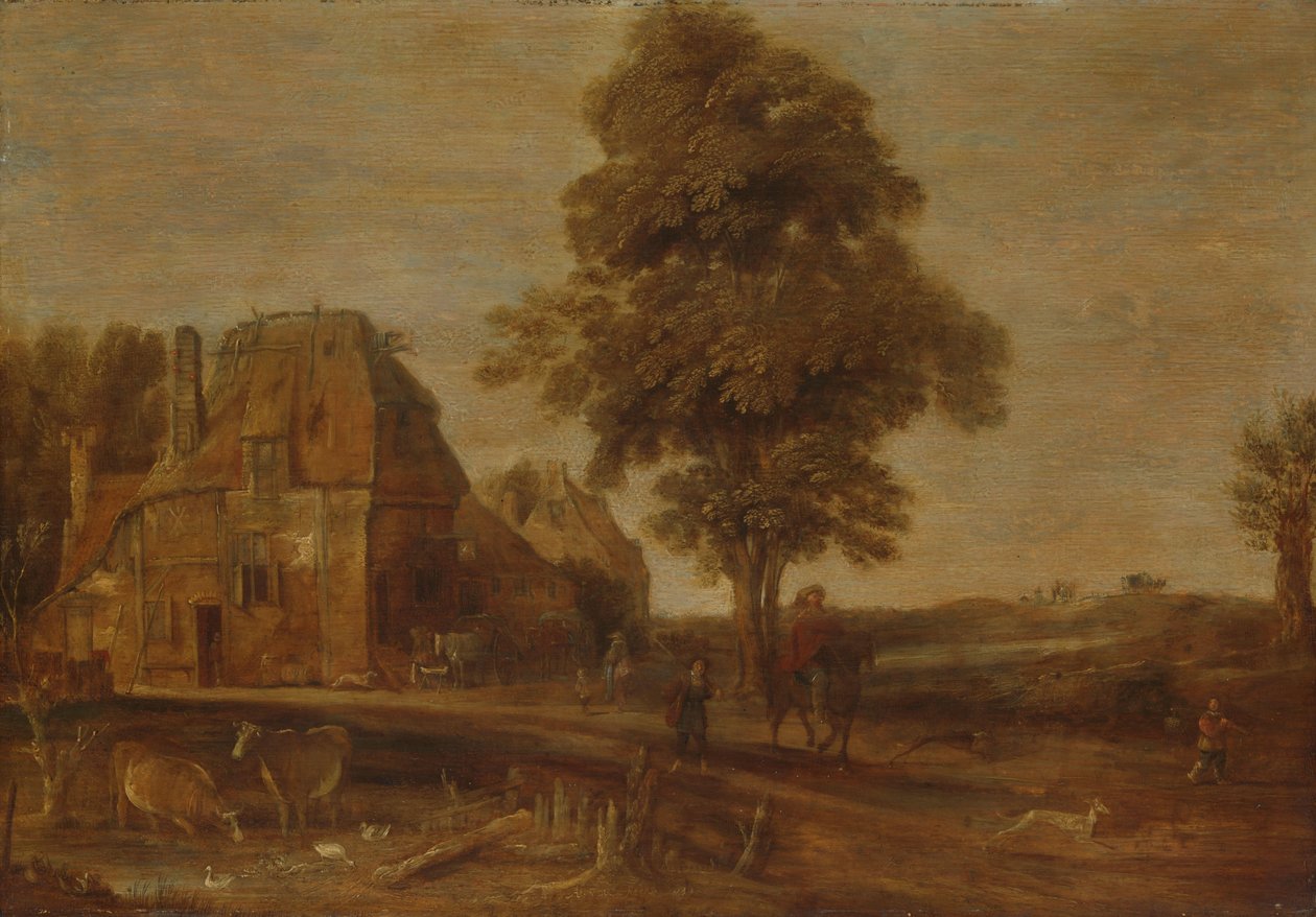 Krajina s hostincem od Aert van der Neer