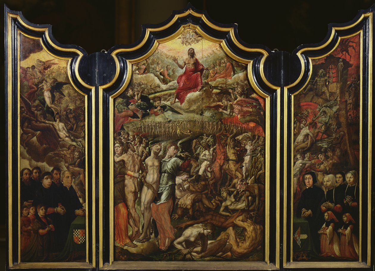 Triptych Posledního soudu, 1555 od Aertgen Claesz van Leyden