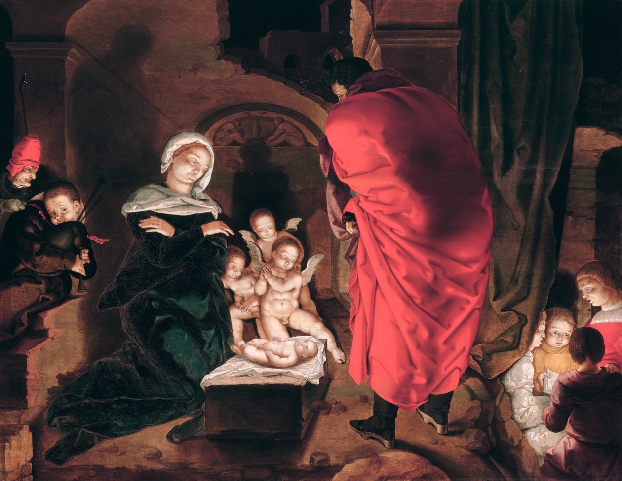 Štědrý den od Aertgen Claesz van Leyden