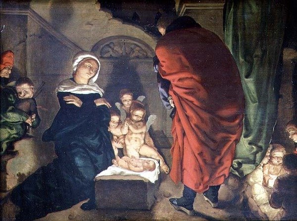 Narození Páně (olej na plátně) od Aertgen Claesz van Leyden