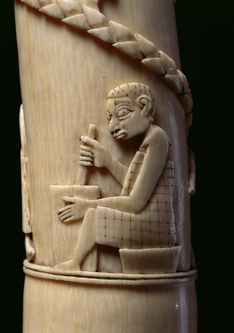 Vyřezávaný kel, detail konžské slonoviny z 223943 od African