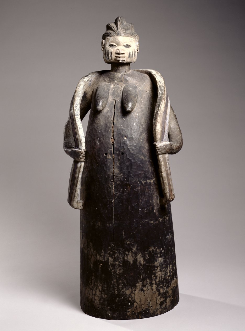Gelede Body Mask, Yoruba Culture, Republic of Benin (lakované dřevo) od African