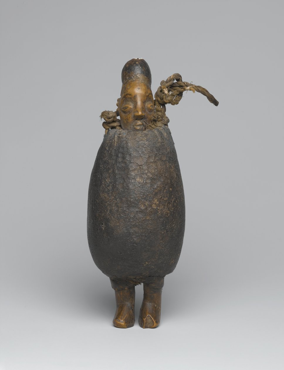 Figurka jaka (dřevo, látka, skořápka, vlákno a organické materiály) od African