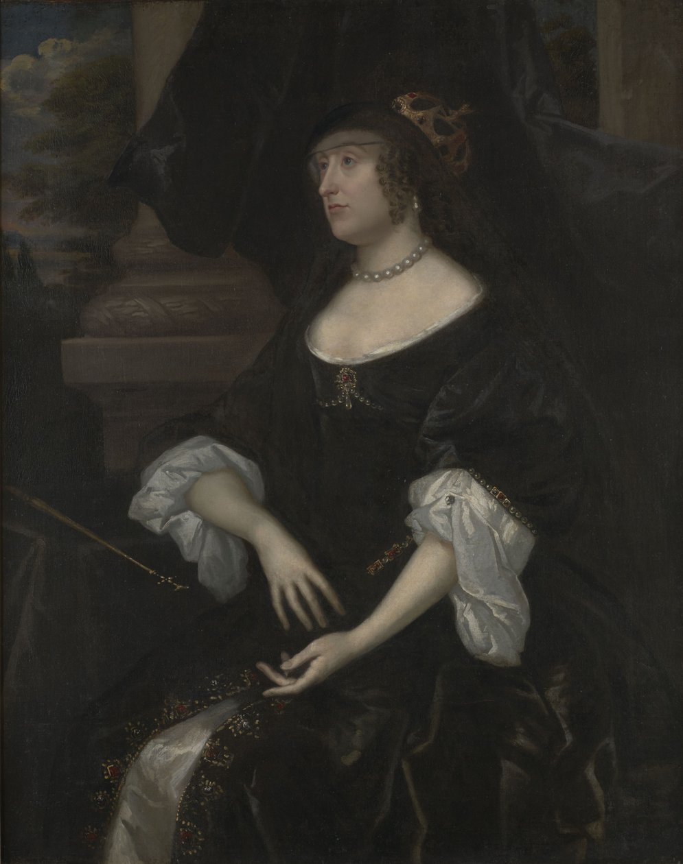 Portrét Alžběty Stuartové, královny Čech (1596-1662) od After Gerard van Honthorst