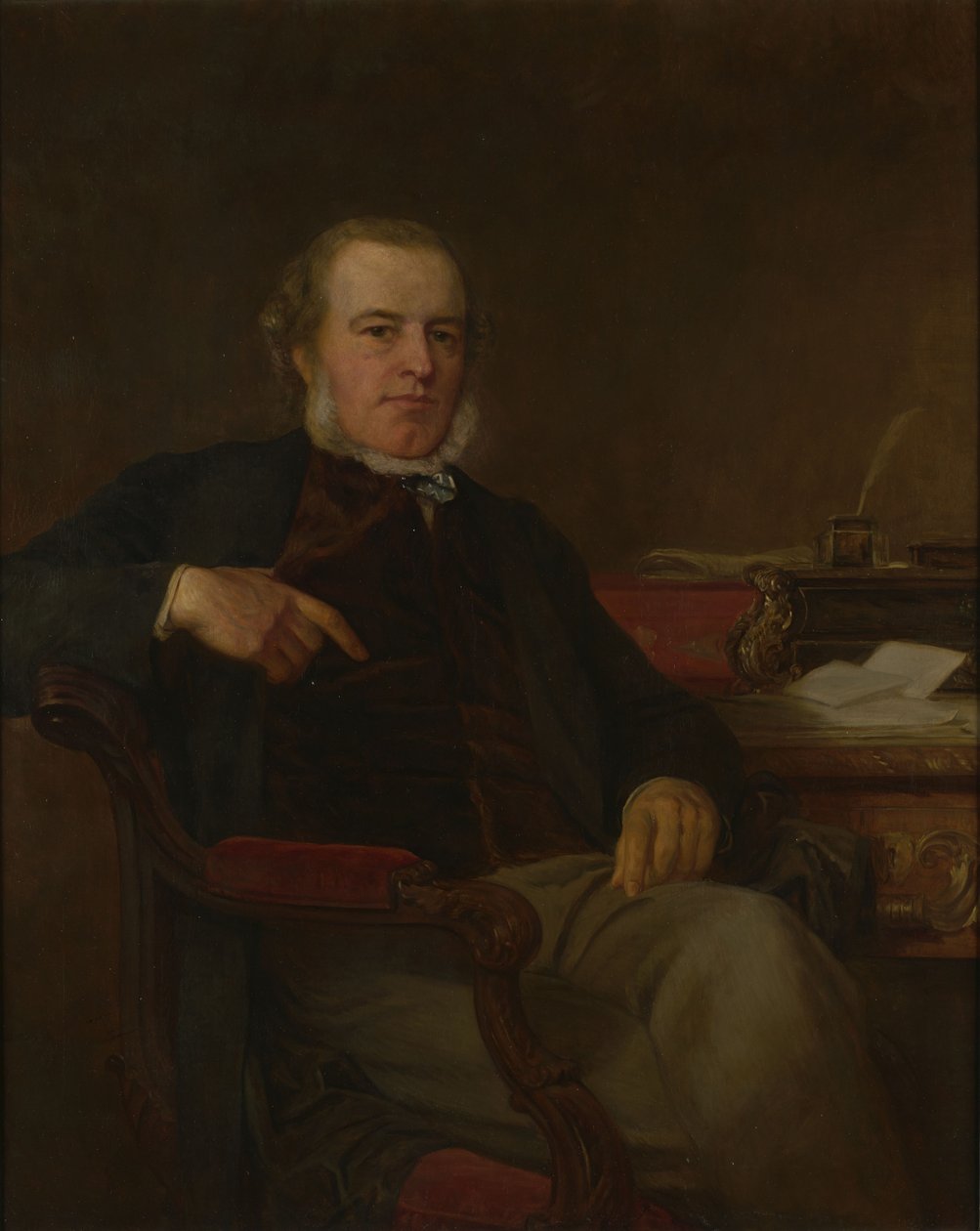 Portrét Henryho Bruce, 1. barona Aberdareho, britského politika a ministra vnitra (1815-1895) od After Henry Tanworth Wells