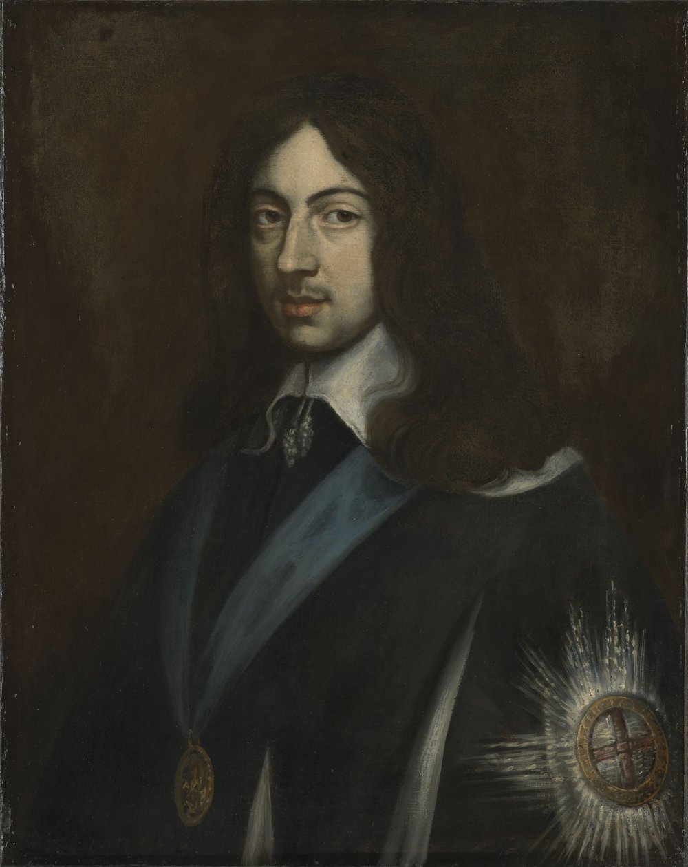 Portrét anglického, skotského a irského krále Karla II. (1630-1685) od Jan van den Hoecke