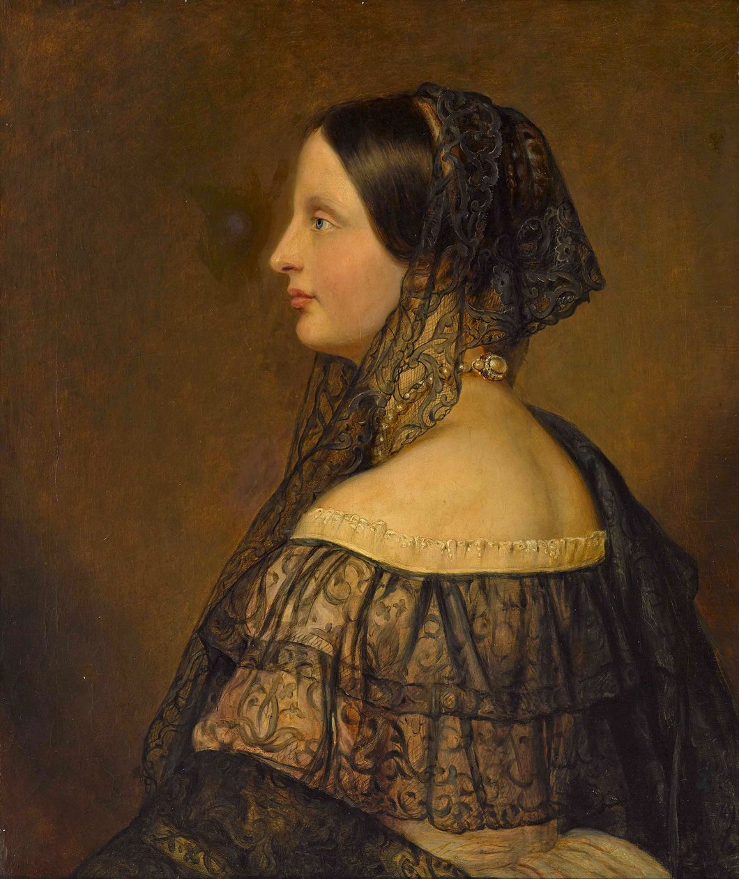 Princezna Auguste Ferdinande Bavorska, arcivévodkyně Rakouska-Toskánska od Joseph Carl Stieler